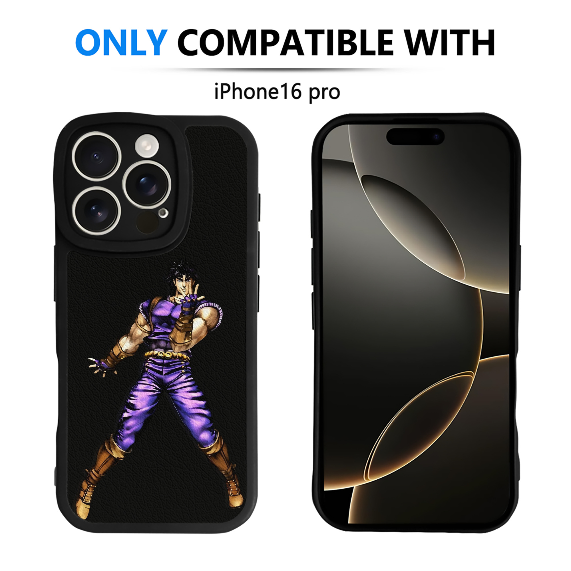 （画像用） ジョジョの奇妙な冒険 /ジョナサン?ジョースター JoJo's Bizarre Adventure Jonathan Joestar 【iPhone 16シリーズ対応】シリコンスマホケース（レザー調） 材質：シリコン